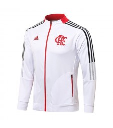 Flamengo White Men's Football Jacket Soccer Tracksuit 2021-2022