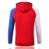 Jordan Paris Saint-Germain Full Zipper White Blue Sleeve Red Jacket Hoodies Tracksuit 2020-2021