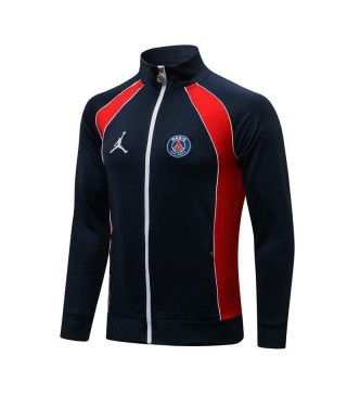 Jordan Paris Saint-Germain Royal Blue  Red Men's Football Jacket Soccer Tracksuit 2021-2022
