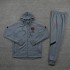 Paris Saint-Germain Light Gray Soccer Hoodie Tracksuit Mens Football Training 2021-2022