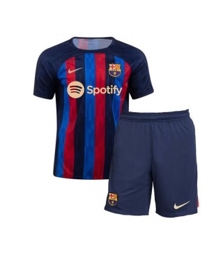 Barcelona Home Kids Kits Football Shirts  Soccer jerseys Children Uniforms 2022-2023