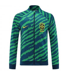 Brazil Green Soccer Jacket Men's Football Tracksuit Set 2022-2023