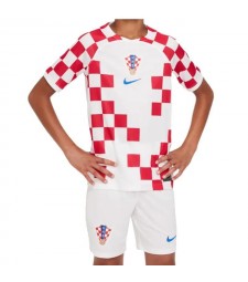 Croatia Home Soccer Jersey Kids Football Kit Youth Uniforms World Cup Qatar 2022