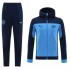 Manchester City Blue Soccer Hoodie Jacket Men's Football Tracksuit Training 2021-2022