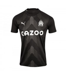 Olympique de Marseille Goalkeeper Black Football Shirt OM Men's Soccer Jersey 2022-2023