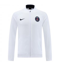 Paris Saint-Germain White Soccer Jacket Men's Football Tracksuit Set 2022-2023