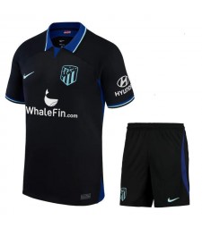 Atletico Madrid Away Kids Kit Soccer Jersey Children Football Shirts Young Uniform 2022-2023
