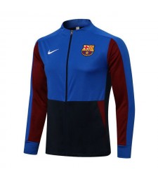 Barcelona Blue Red Black Football Jacket Soccer Tracksuit 2021-2022