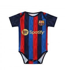 Barcelona Home Baby Onesie Infant Soccer Jersey Toddler Football Shirts Jumpsuit 2022-2023