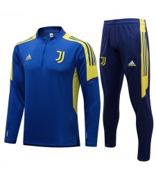 Juventus Blue Men's Soccer Tracksuit Football Kit 2021-2022